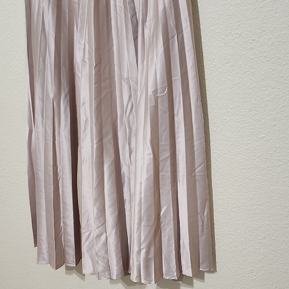 Zara Gold Midi Pleated Skirt for Cocktail - Picture 6 of 9